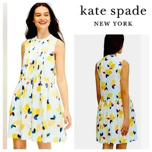 Kate Spade Lemon Zest Stretch Cotton Shirtdress Sz S NWT